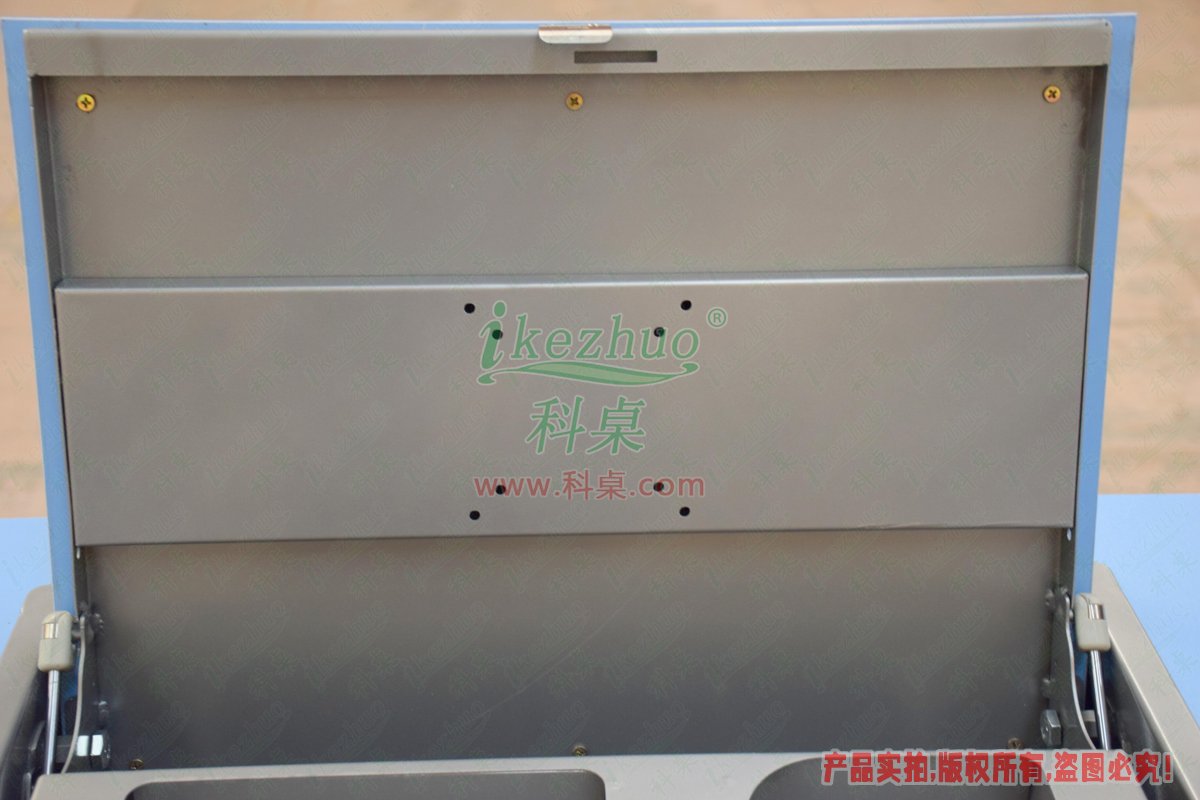 科桌家具,翻转电脑桌,双人金属脚架手动箱体翻转电脑桌 科桌家具,翻转电脑桌,双人金属脚架手动箱体翻转电脑桌