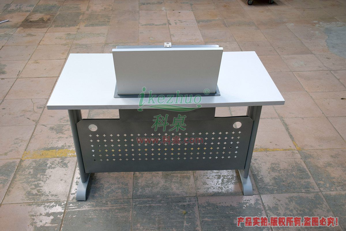 科桌家具,手动翻转器,单人金属脚架手动箱体翻转电脑桌K12-B 科桌家具,翻转电脑桌,单人金属脚架手动箱体翻转电脑桌K12-B.jpg