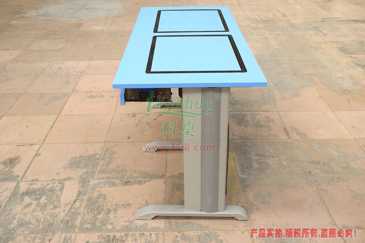 科桌家具,边框翻转器,翻转电脑桌,双人位金属脚架带边框翻转电脑桌K14-B 科桌家具,边框翻转器,翻转电脑桌,双人位金属脚架带边框翻转电脑桌K14-B