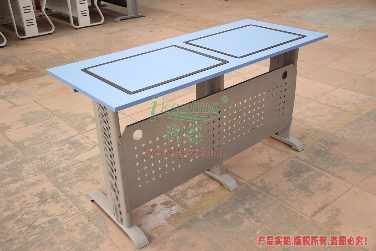 科桌家具,边框翻转器,翻转电脑桌,双人位金属脚架带边框翻转电脑桌K14-B 科桌家具,边框翻转器,翻转电脑桌,双人位金属脚架带边框翻转电脑桌K14-B