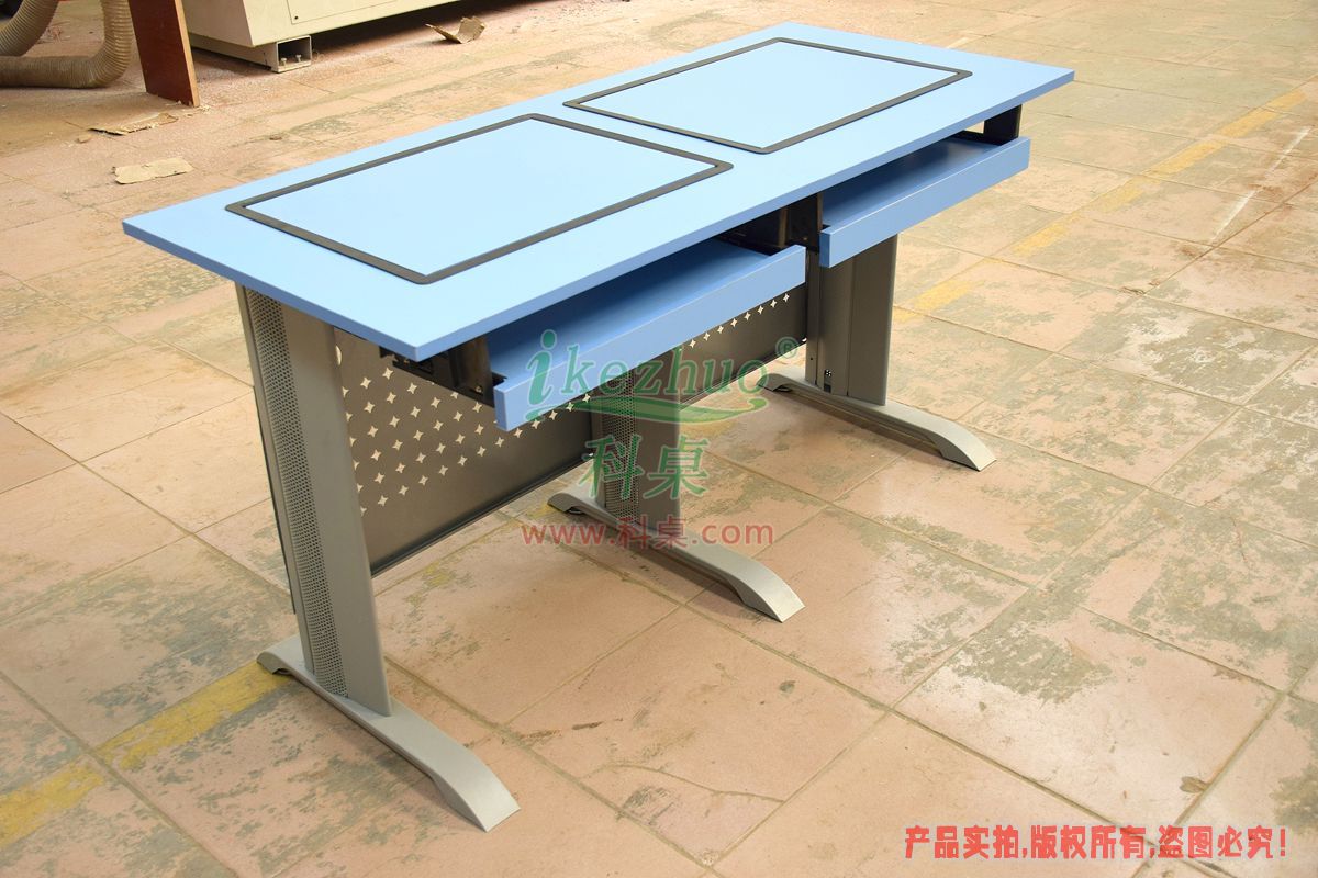 科桌家具,边框翻转器,翻转电脑桌,双人位金属脚架带边框翻转电脑桌K14-B 科桌家具,边框翻转器,翻转电脑桌,双人位金属脚架带边框翻转电脑桌K14-B