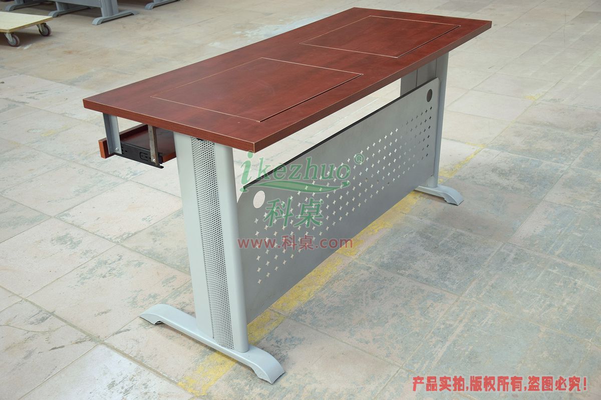 科桌家具,无边框翻转电脑桌,翻转电脑桌,双人位金属脚架无边框翻转电脑桌K14-B 科桌家具,无边框翻转电脑桌,翻转电脑桌,双人位金属脚架无边框翻转电脑桌K14-B
