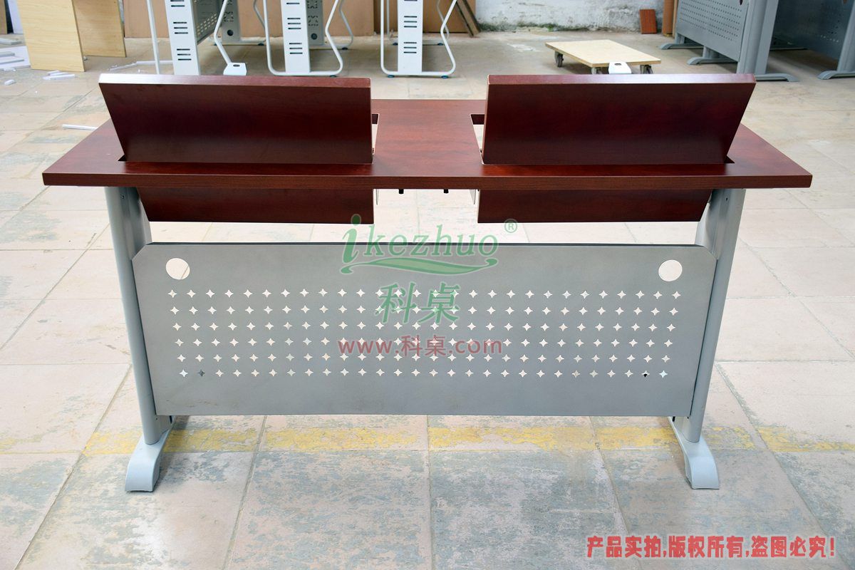 科桌家具,无边框翻转电脑桌,翻转电脑桌,双人位金属脚架无边框翻转电脑桌K14-B 科桌家具,无边框翻转电脑桌,翻转电脑桌,双人位金属脚架无边框翻转电脑桌K14-B