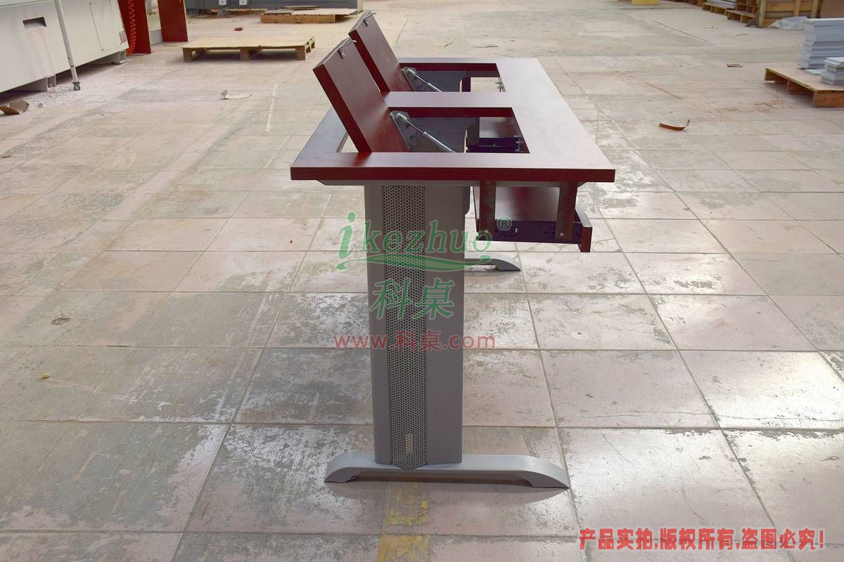 科桌家具,无边框翻转电脑桌,翻转电脑桌,双人位金属脚架无边框翻转电脑桌K14-B 科桌家具,无边框翻转电脑桌,翻转电脑桌,双人位金属脚架无边框翻转电脑桌K14-B