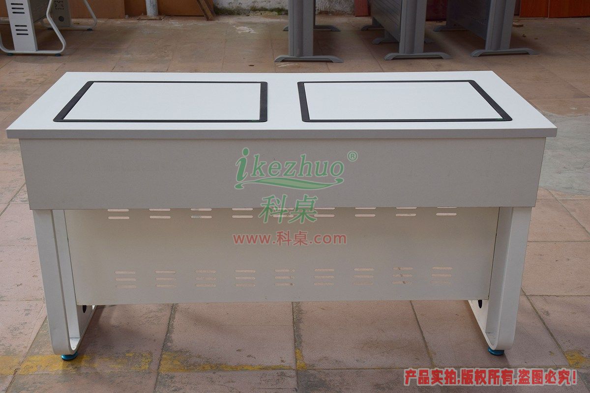 科桌家具,翻转电脑桌,双人电脑桌,双人位金属脚架带边框翻转电脑桌K16-C 科桌家具,翻转电脑桌,双人电脑桌,双人位金属脚架带边框翻转电脑桌K16-C